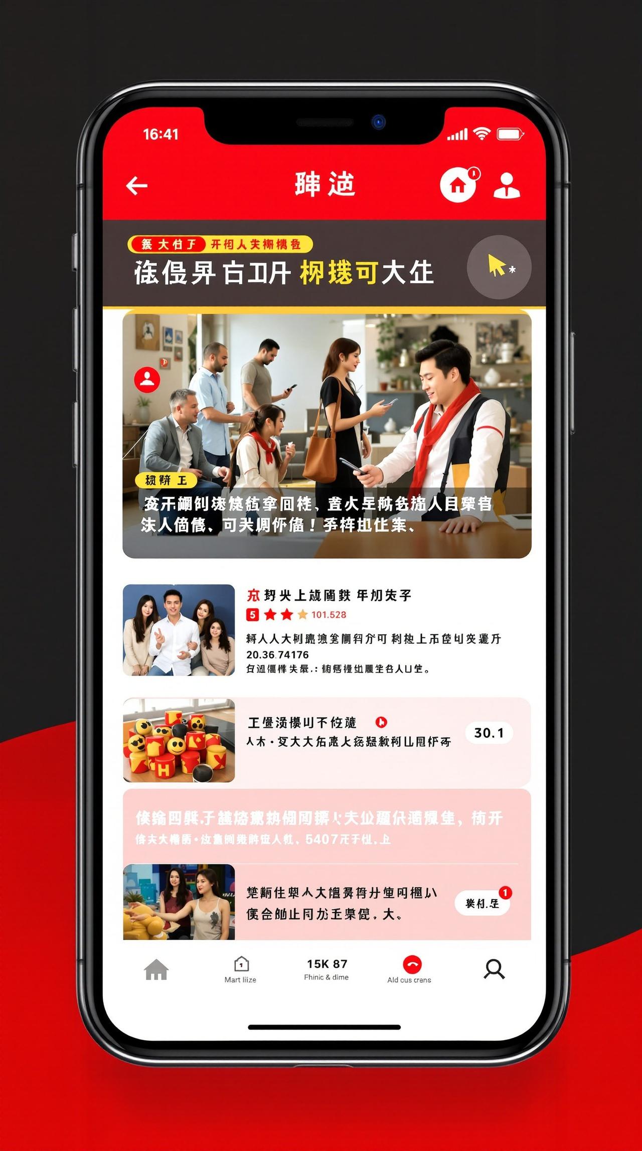 暗黑吃瓜 APP 界面预览